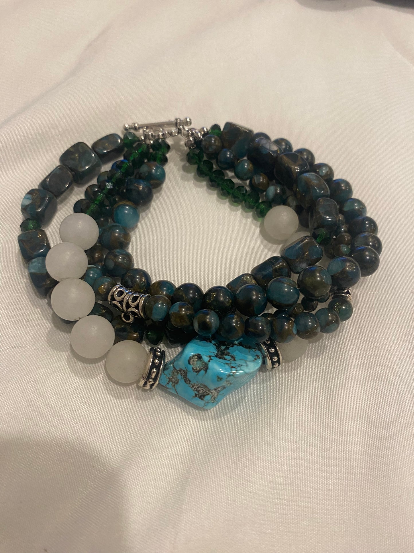 Jasper/turquoise Howlite Bracelet