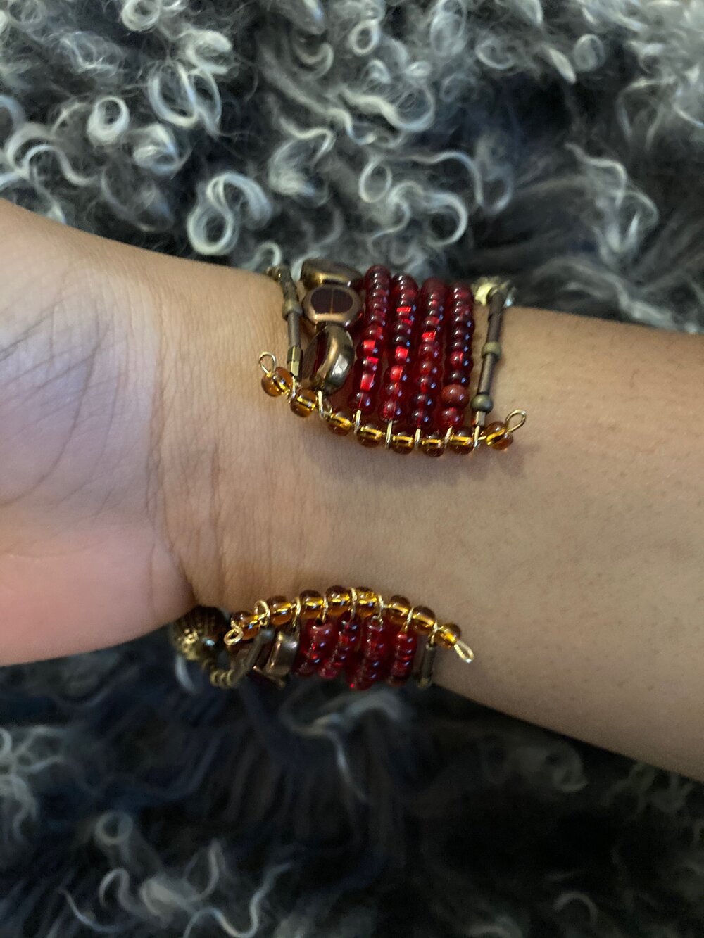 Ruby Rouge Cuff Bracelet