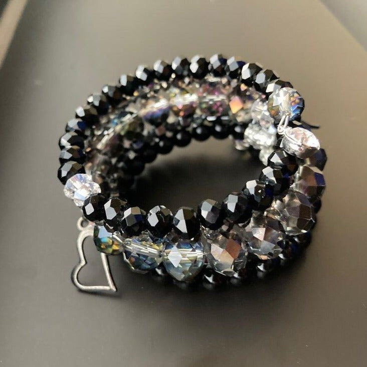 Black Shimmer Memory Bracelet