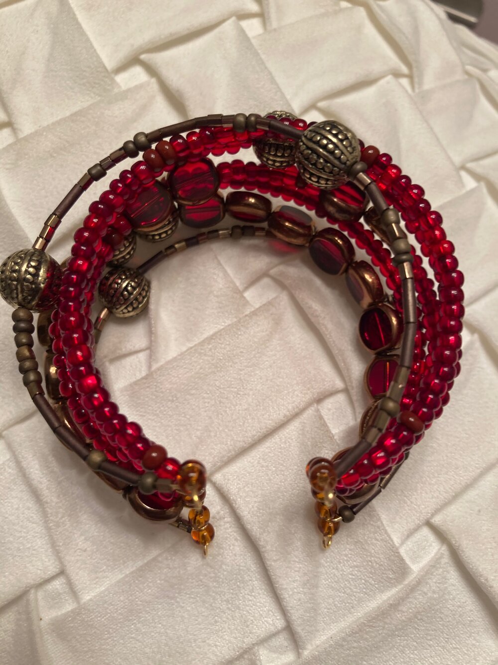 Ruby Rouge Cuff Bracelet