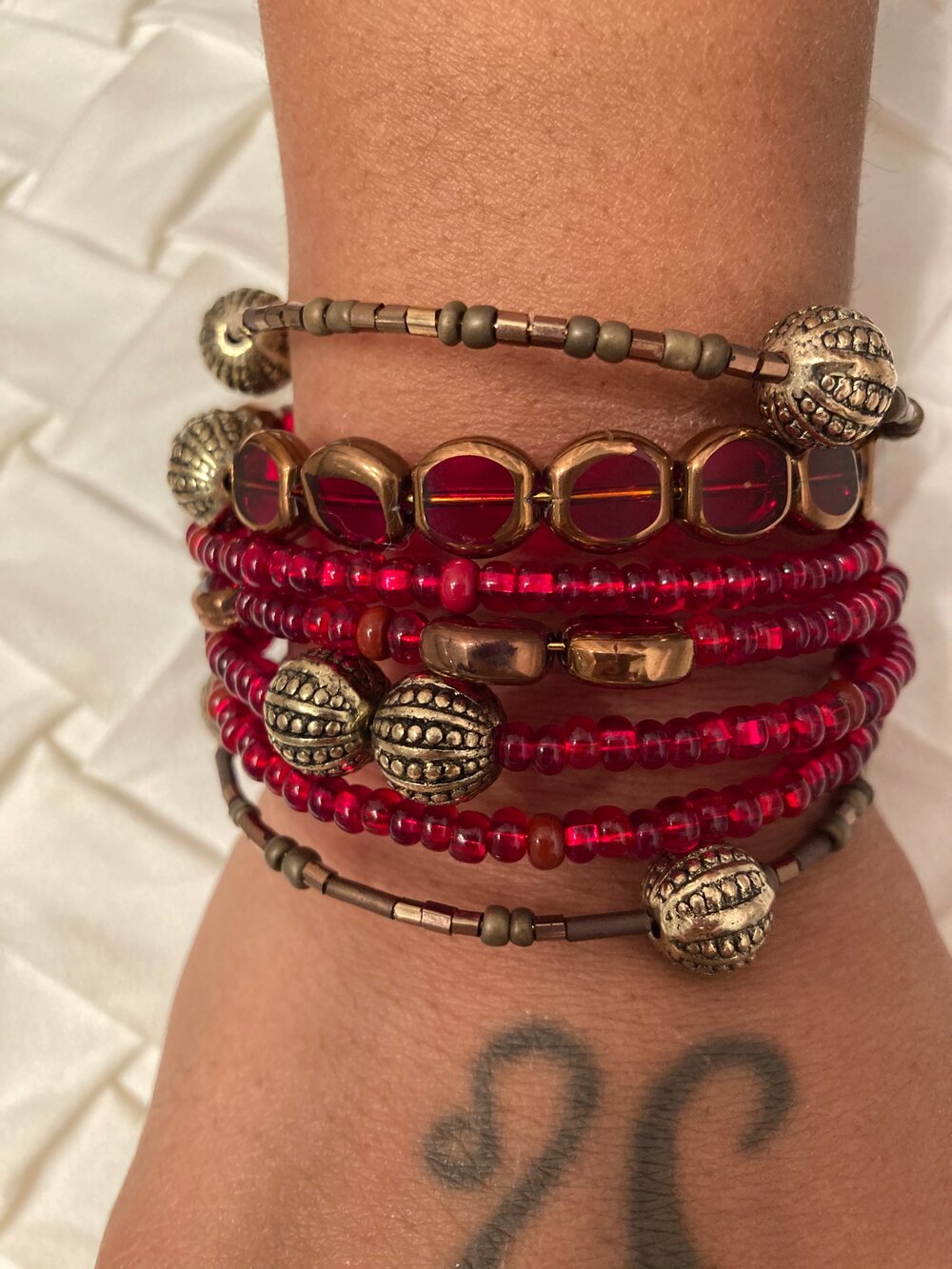 Ruby Rouge Cuff Bracelet