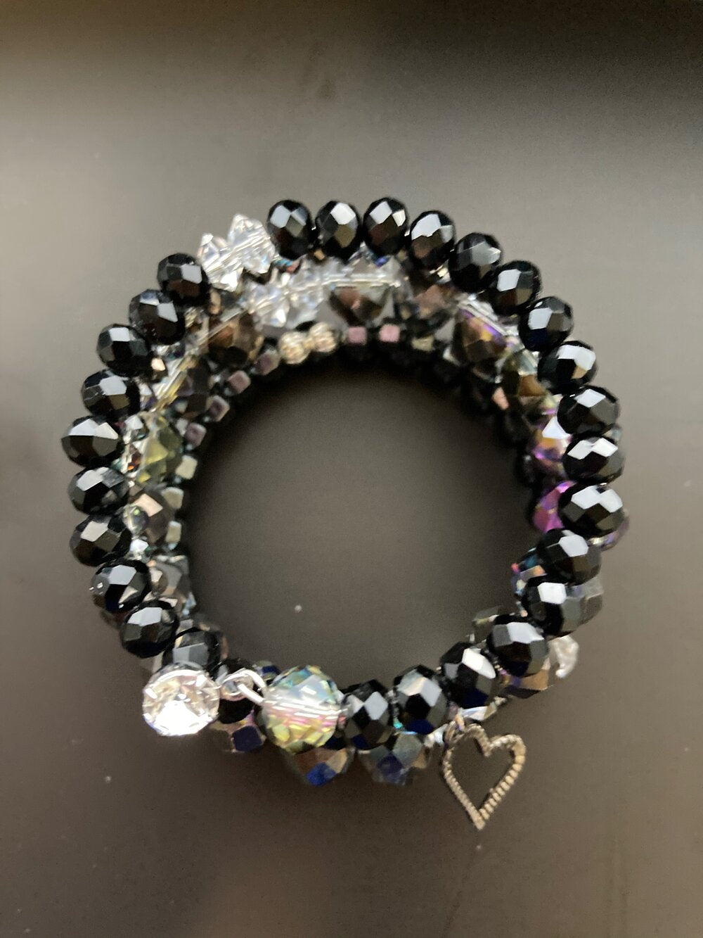 Black Shimmer Memory Bracelet