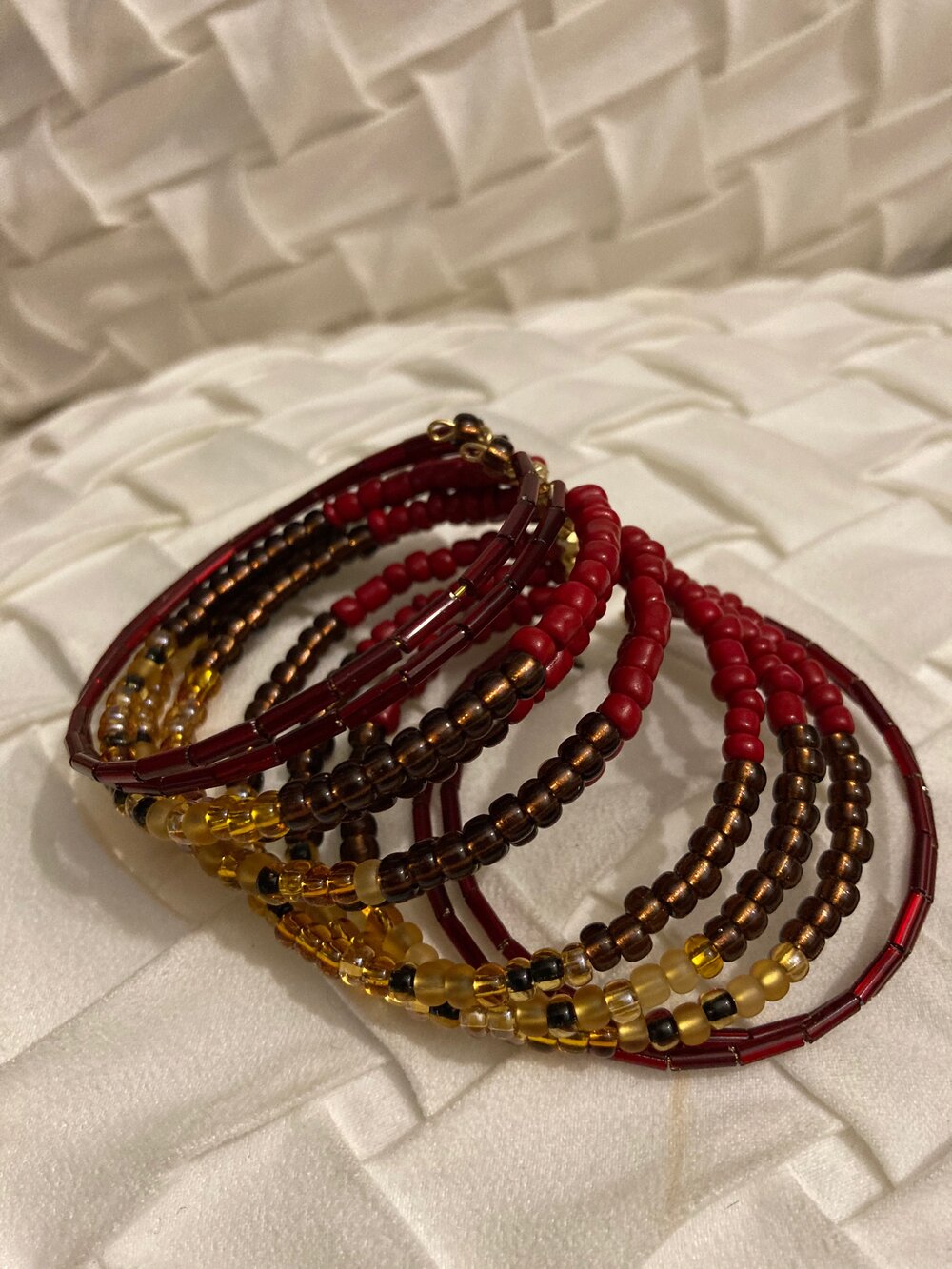 Ruby Czech Cuff Bracelet