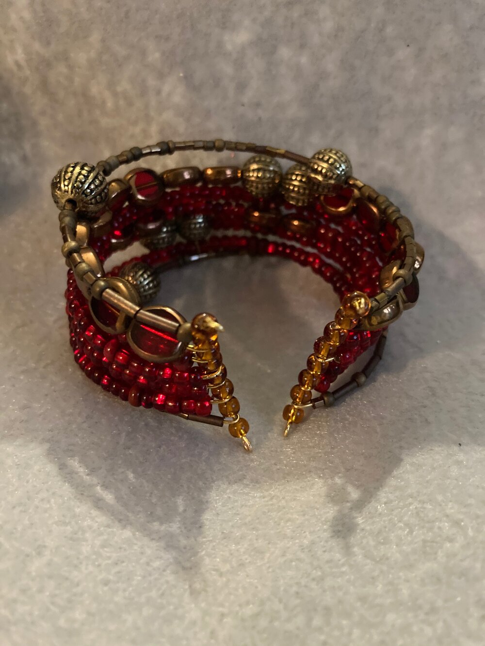 Ruby Rouge Cuff Bracelet