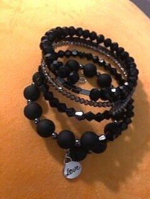 Black on Black Matte Memory Bracelet