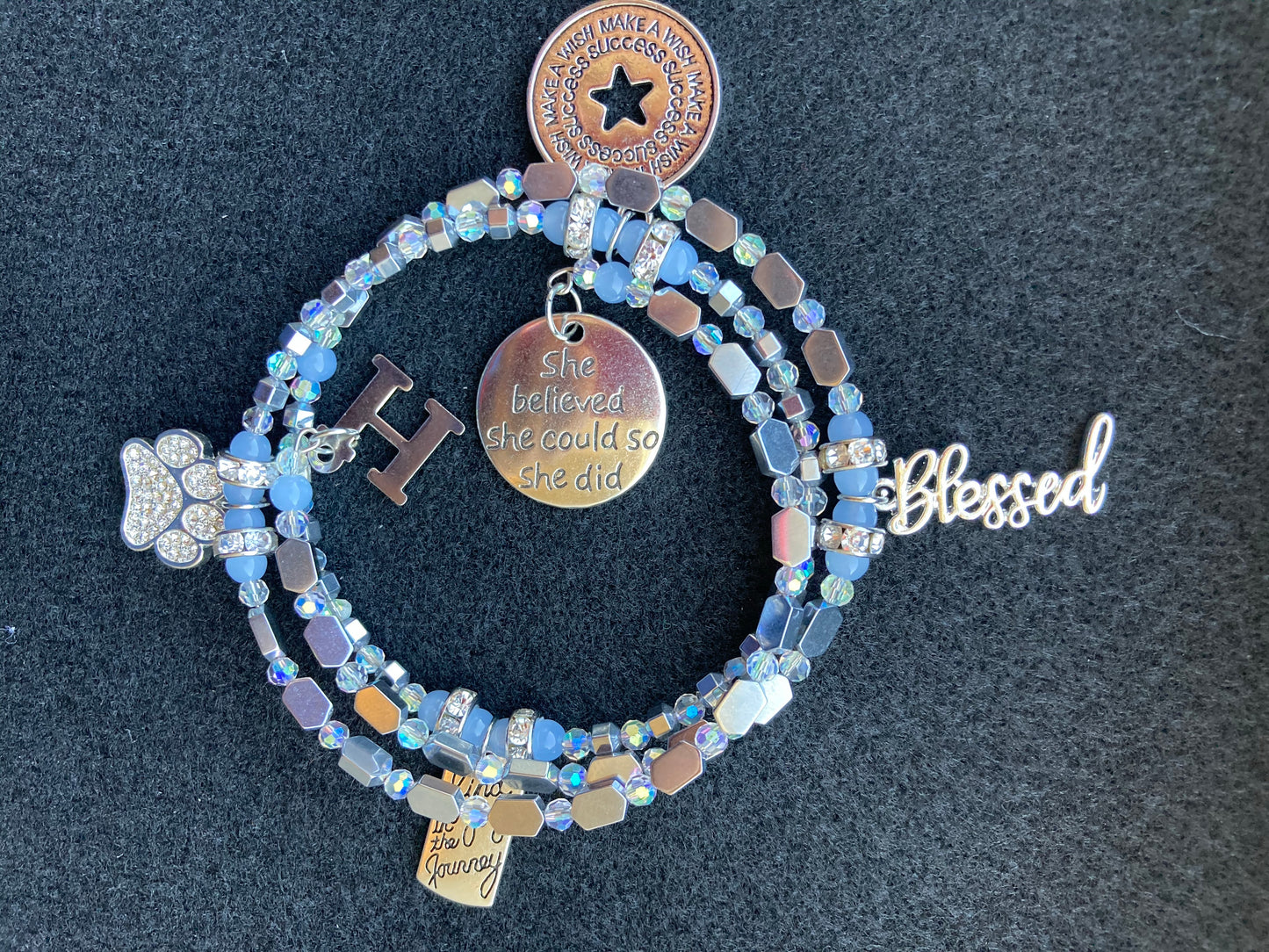 Personality Inspirational Charm Memory Bracelet