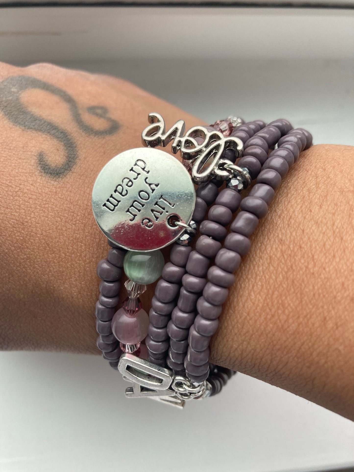 Inspirational memory charm bracelet