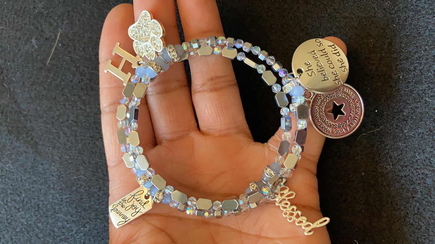 Personality Inspirational Charm Memory Bracelet