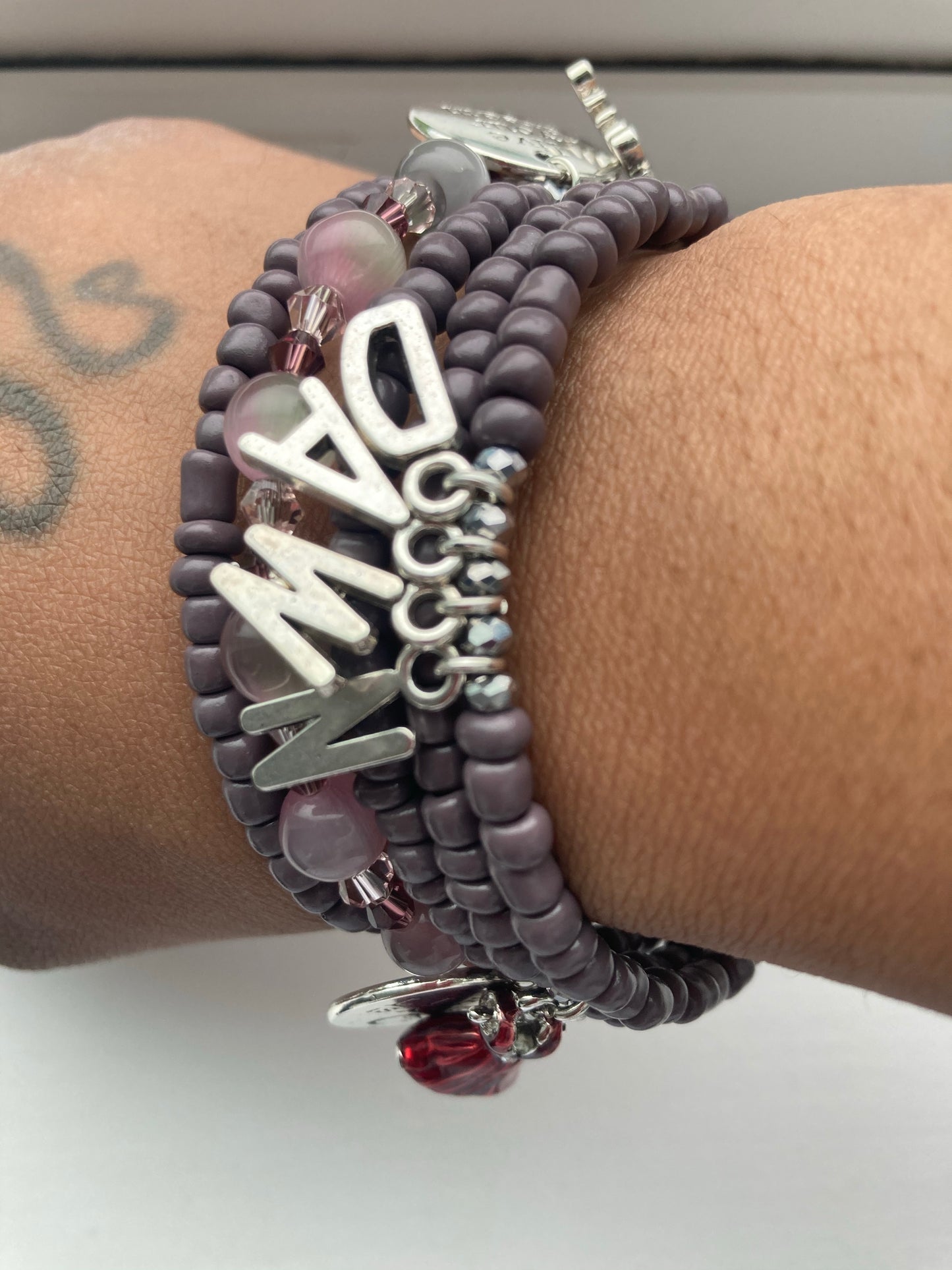 Inspirational memory charm bracelet